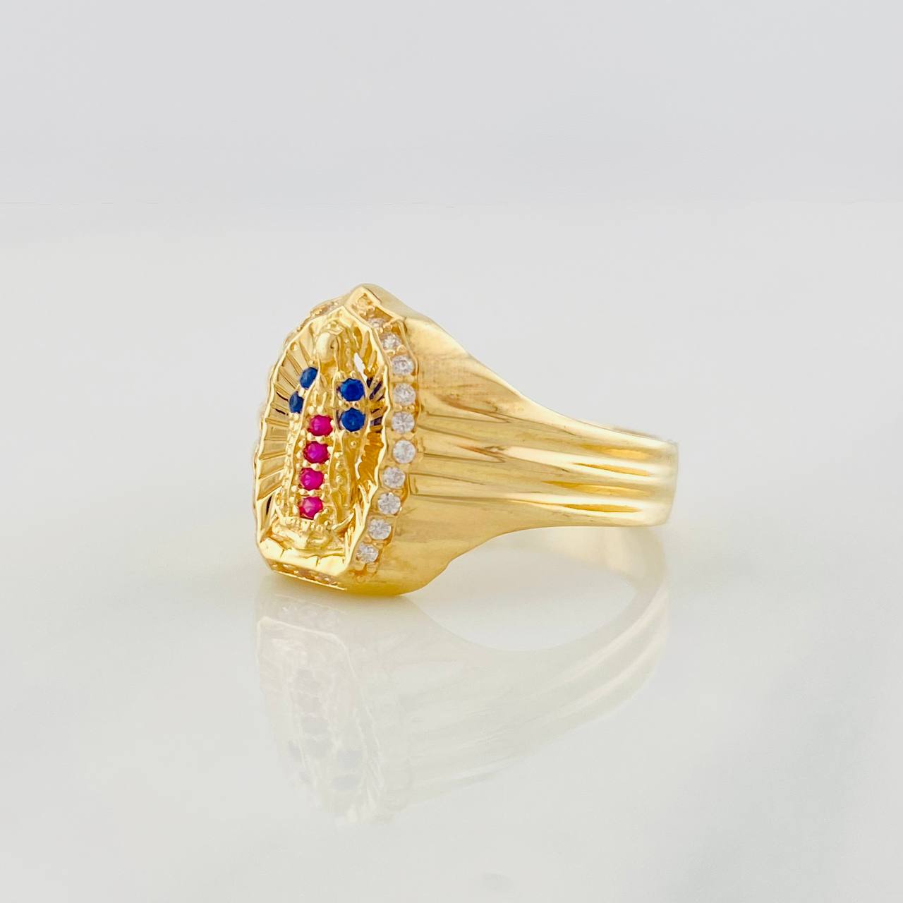 Anillo Virgen de Guadalupe 4.40g / T8 Oro Amarillo 18K