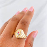 Anillo Virgen de Guadalupe 4.40g / T8 Oro Amarillo 18K