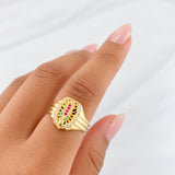 Anillo Virgen de Guadalupe 4.05g / T6 1/4 Oro Amarillo 18K