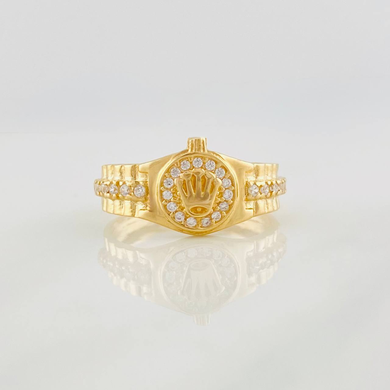 Anillo Correa Corona 2.8g / T7 Oro Amarillo 18K