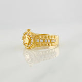 Anillo Correa Corona 2.8g / T7 Oro Amarillo 18K