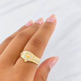 Anillo Correa Corona 2.8g / T7 Oro Amarillo 18K