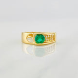 Anillo Solitario Corazon 3.8g / T6 3/4 Oro Amarillo 18K