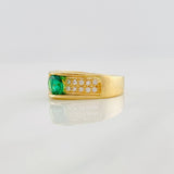 Anillo Solitario Corazon 3.8g / T6 3/4 Oro Amarillo 18K
