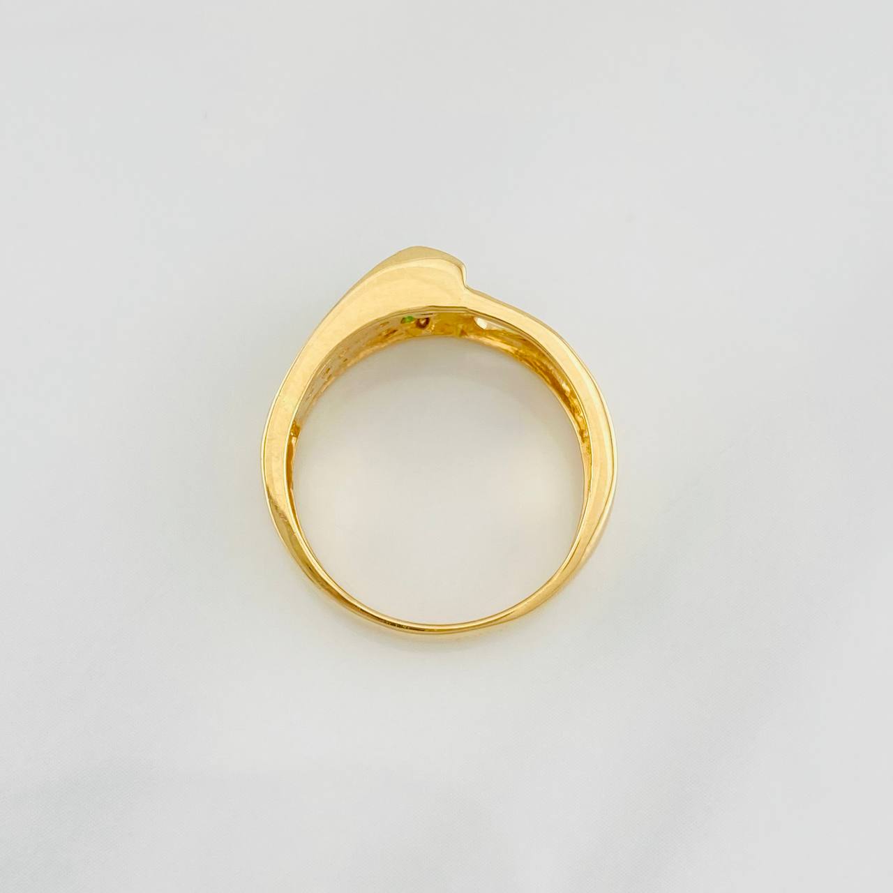 Anillo Solitario Corazon 3.8g / T6 3/4 Oro Amarillo 18K