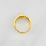 Anillo Solitario Corazon 3.8g / T6 3/4 Oro Amarillo 18K