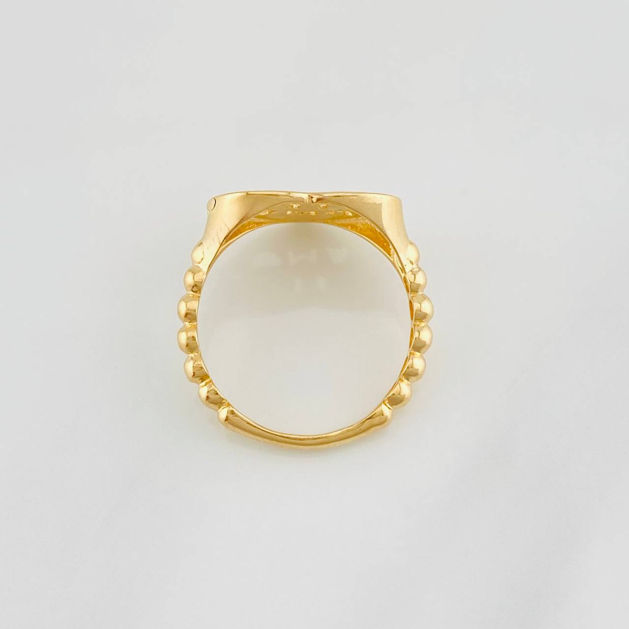 Anillo Corazon Te Amo 3.35g / T7 1/4 Oro Amarillo 18K