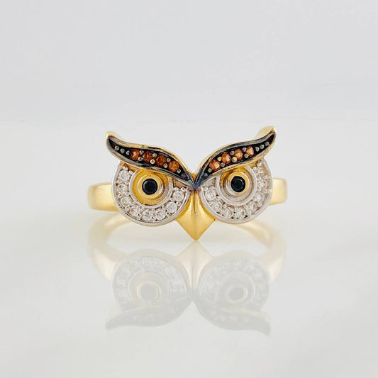 Anillo Buho 2.65g / T6 Tres Oros 18K