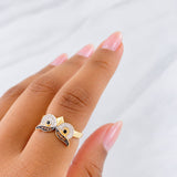 Anillo Buho 2.65g / T6 Tres Oros 18K