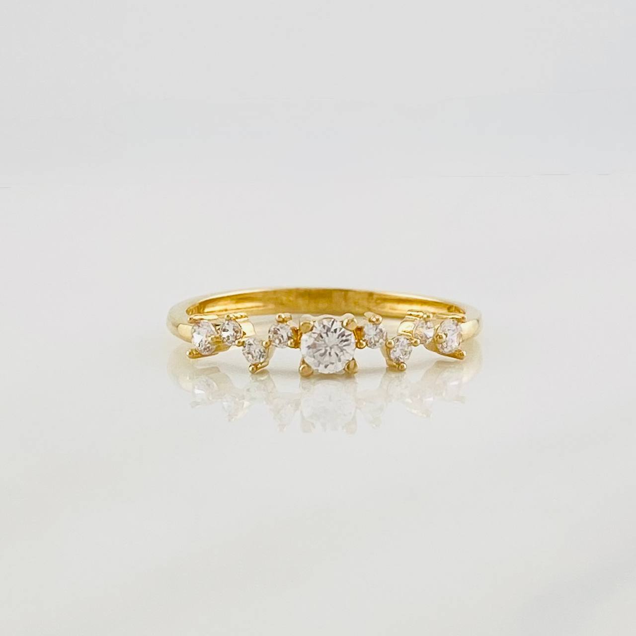 Anillo Solitario Piedras 1.35g / T6 1/4 Oro Amarillo 18K