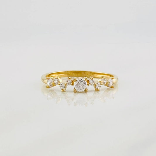 Anillo Solitario Piedras 1.35g / T6 1/4 Oro Amarillo 18K
