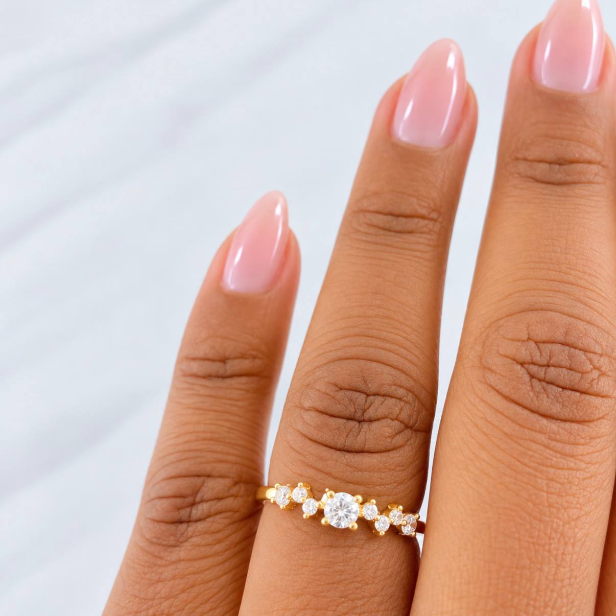 Anillo Solitario Piedras 1.35g / T6 1/4 Oro Amarillo 18K
