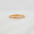 Anillo Bisel 1.45g / T8 Oro Rosa 18K