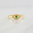 Anillo Ojo Turco 1.65g / T7 Oro Amarillo 18K