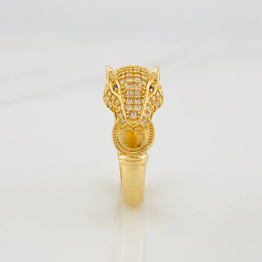 Anillo Pantera 4.6g / T6 1/4 Oro Amarillo 18K
