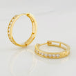 Candongas Carril 4.75g / 3/4 in Oro Amarillo 18K