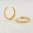 Candongas Carril 2.1g / 1/2 in Oro Amarillo 18K