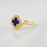 Anillo Trebol 2.65g / T6 Oro Amarillo 18K