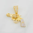 Dije Revolver 4.05g / 3/4 in Dos Oros Amarillo Blanco 18K