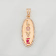 Dije Placa Love 3.15g / 1 1/4 in Oro Rosa 18K