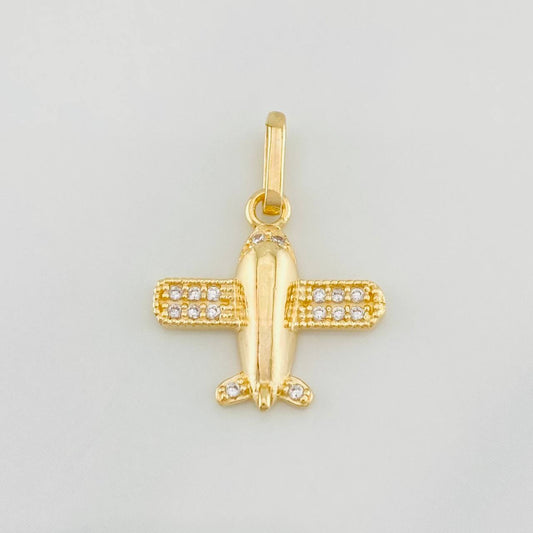Dije Avion 1.25g / 3/4 in Oro Amarillo 18K