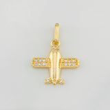 Dije Avion 1.25g / 3/4 in Oro Amarillo 18K