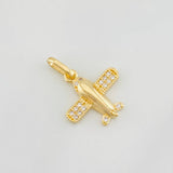 Dije Avion 1.25g / 3/4 in Oro Amarillo 18K