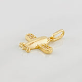 Dije Avion 1.25g / 3/4 in Oro Amarillo 18K
