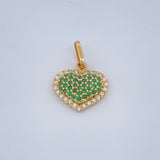 Dije Corazón Cojín 1.5gr / 3/4 in / Oro Amarillo 18K &