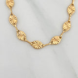 Diamond Cut Link Bracelet 2.8 g / 7 1/4 in / 4.4 mm 18K Yellow Gold