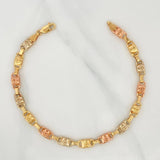 Rustic Bracelet Screws 5.4 g / 8 in / 4.9 mm Three Golds 18K