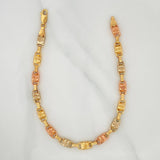 Rustic Bracelet Screws 5.4 g / 8 in / 4.9 mm Three Golds 18K