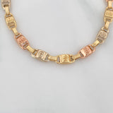 Rustic Bracelet Screws 5.4 g / 8 in / 4.9 mm Three Golds 18K