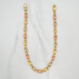 Rustic Crown Anklet 7.25 g / 10 3/4 in / 5.6 mm Three Golds 18K