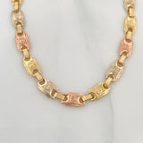 Rustic Crown Anklet 7.25 g / 10 3/4 in / 5.6 mm Three Golds 18K