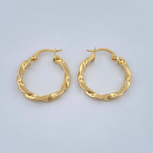 Candongas Milu 1.8gr / 1 in / Oro Amarillo 18K $