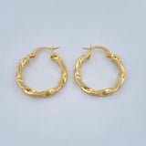 Candongas Milu 1.8gr / 1 in / Oro Amarillo 18K $