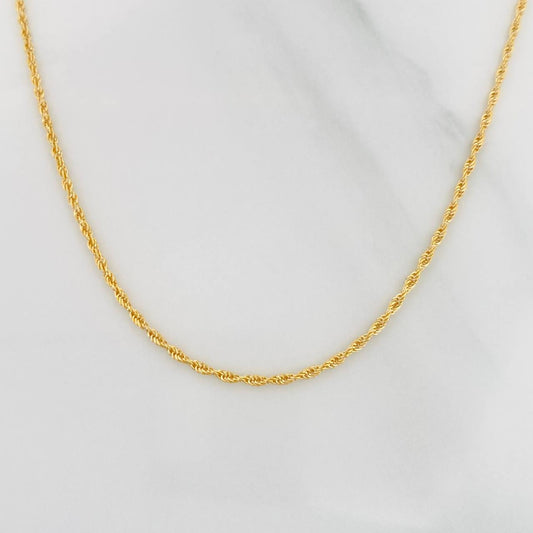 Cadena Lazo 1.15g / 60cm / 1.03mm Oro Amarillo 18K