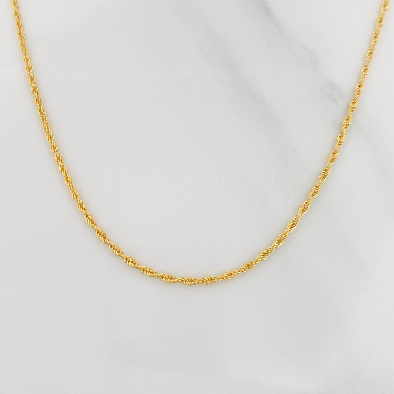 Cadena Lazo 1.15g / 60cm / 1.03mm Oro Amarillo 18K