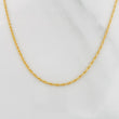 Cadena Lazo 1.15g / 60cm / 1.03mm Oro Amarillo 18K