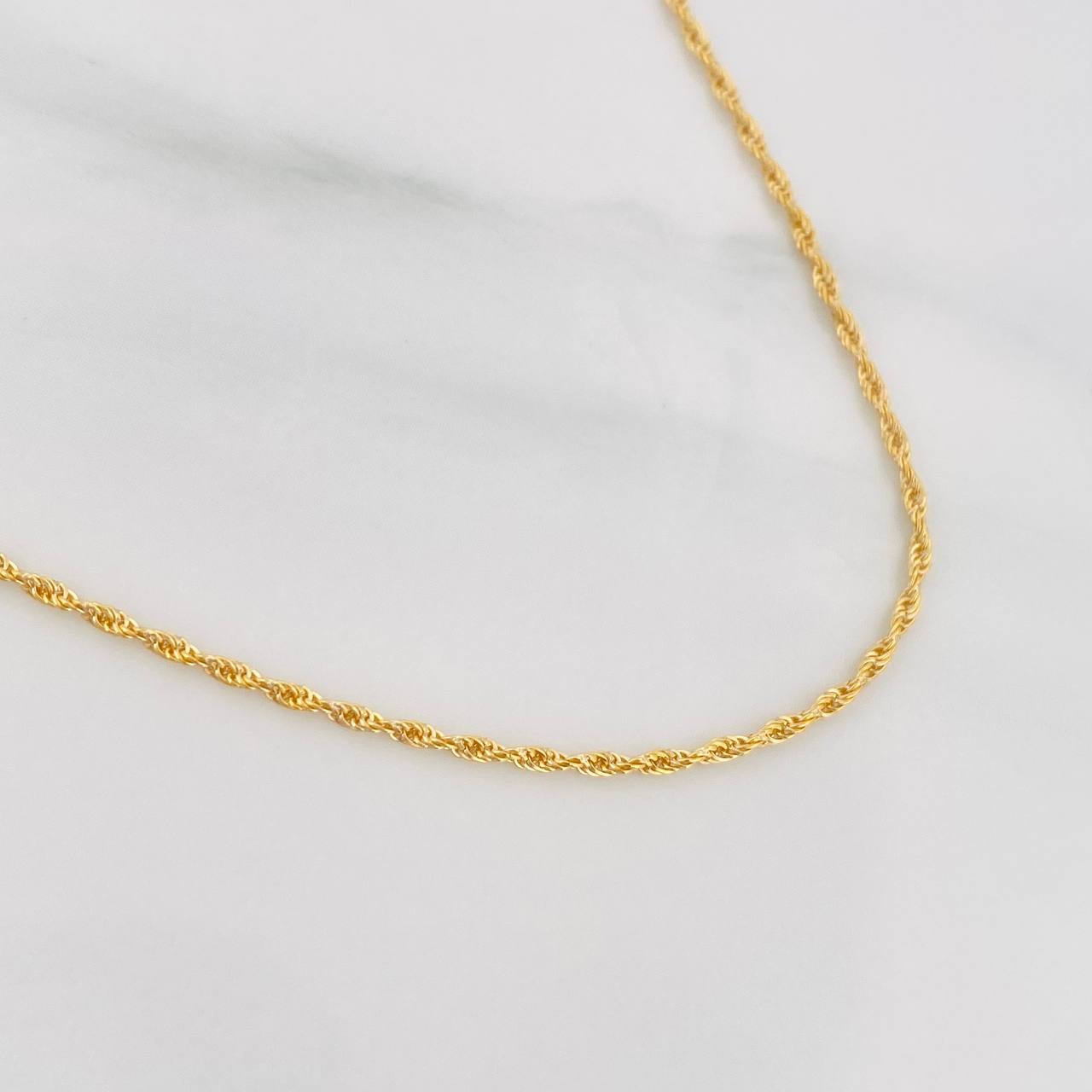 Cadena Lazo 1.15g / 60cm / 1.03mm Oro Amarillo 18K