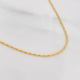 Cadena Lazo 1.15g / 60cm / 1.03mm Oro Amarillo 18K