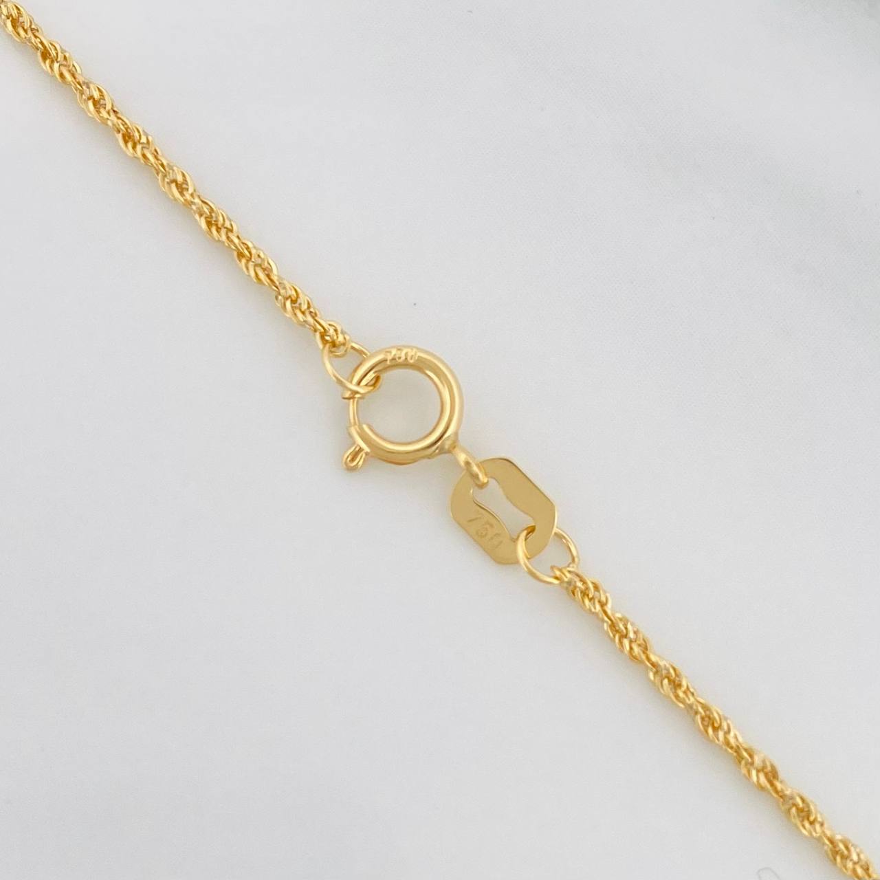 Cadena Lazo 1.15g / 60cm / 1.03mm Oro Amarillo 18K