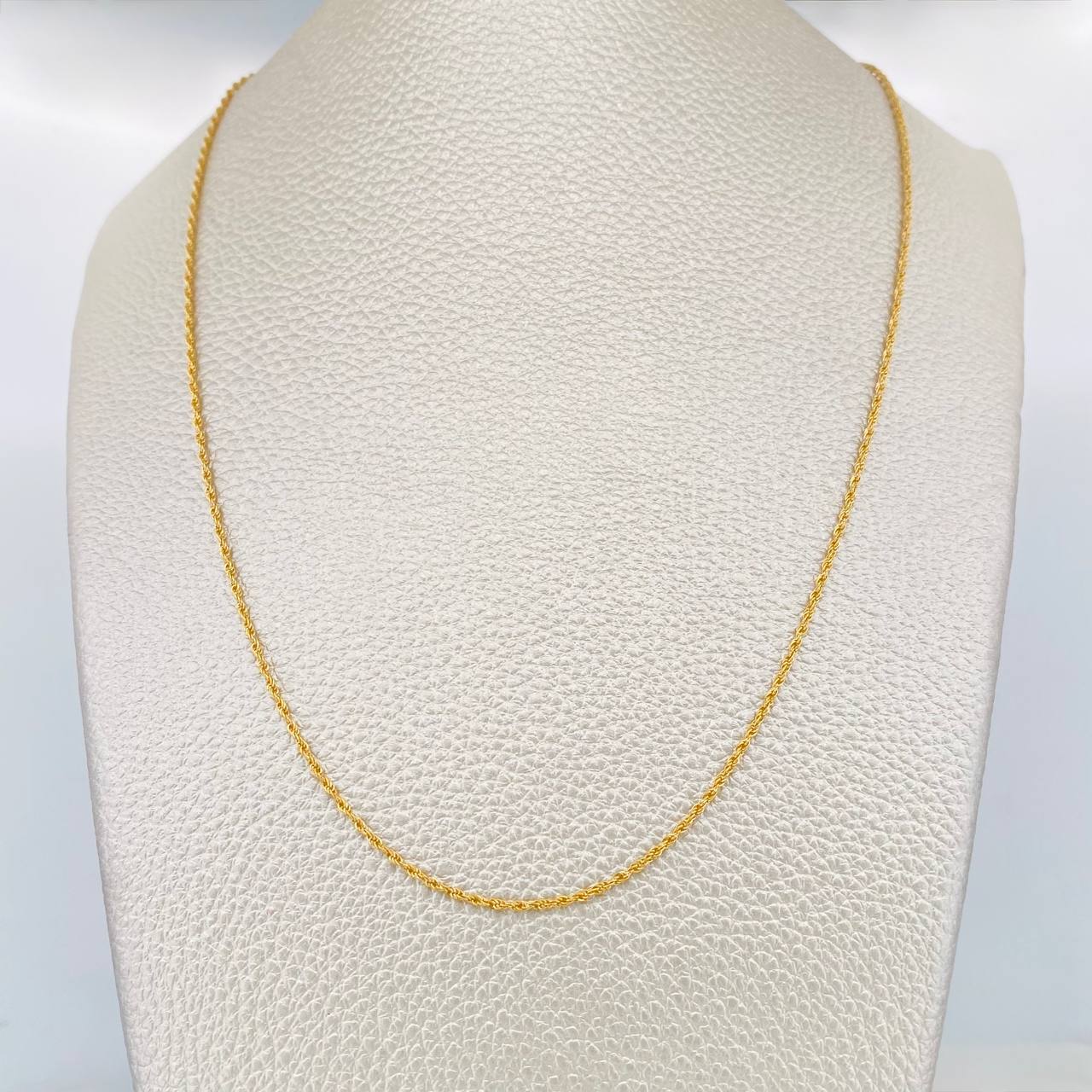 Cadena Lazo 1.15g / 60cm / 1.03mm Oro Amarillo 18K