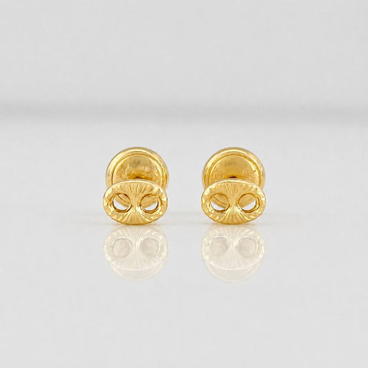 Stud Earrings GC 0.55g / in / 3.55mm Yellow Gold 18K