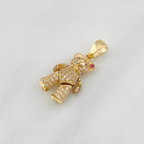 Dije Oso 4.6g / 1 1/4 in Oro Amarillo 18K