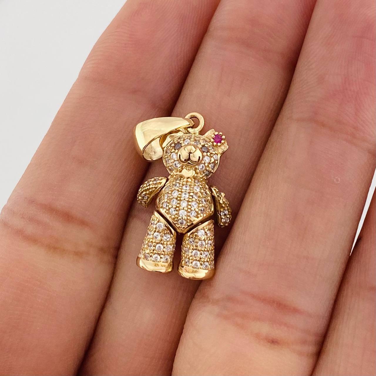 Dije Oso 4.6g / 1 1/4 in Oro Amarillo 18K