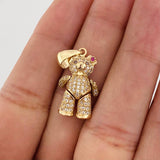 Dije Oso 4.6g / 1 1/4 in Oro Amarillo 18K