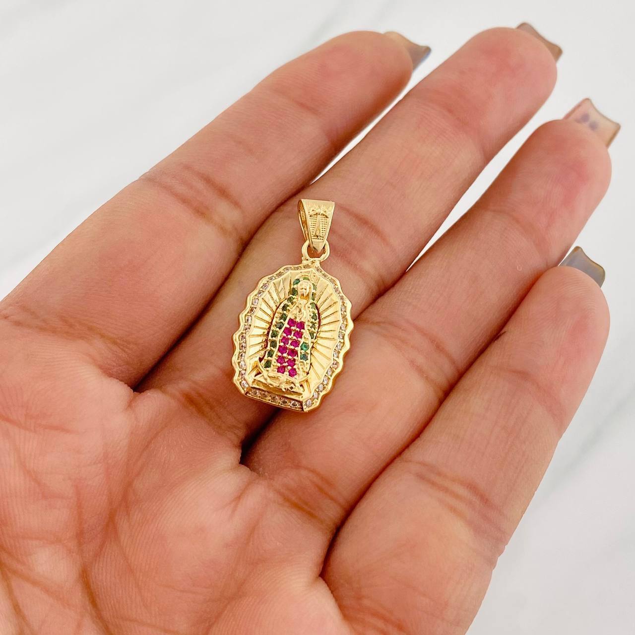 Dije Virgen de Guadalupe 3.05g / 3/4 in Oro Amarillo 18K