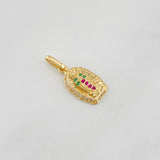 Pendant Virgin of Guadalupe 1.25g / 3/4 in Yellow Gold 18K